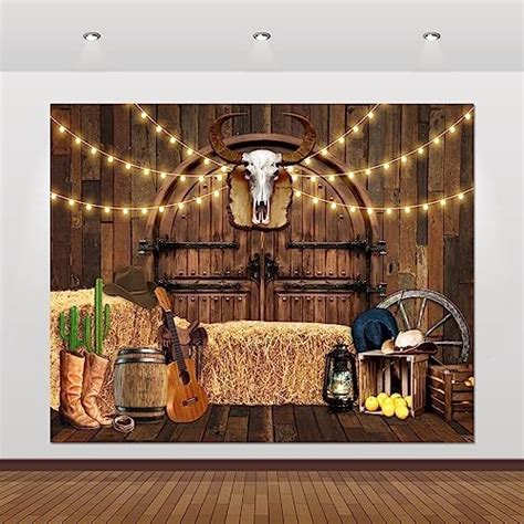 Amazon Western Cowboy Backdrop 10x8ft Wild West Rodeo Saloon Barn