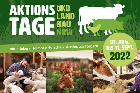 Aktionstage Ökolandbau in Nordrhein Westfalen Landwirtschaftskammer