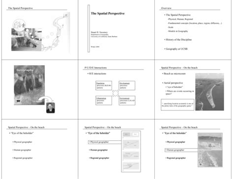 The Spatial Perspective - Department of Geography