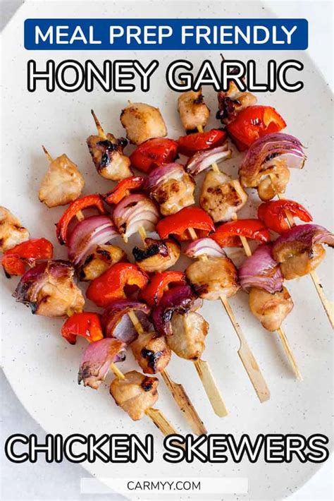 Honey Garlic Chicken Skewers Healingtaichi