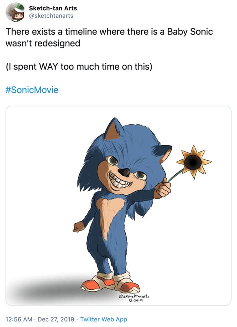 Sonic Movie Baby Sonic Meme