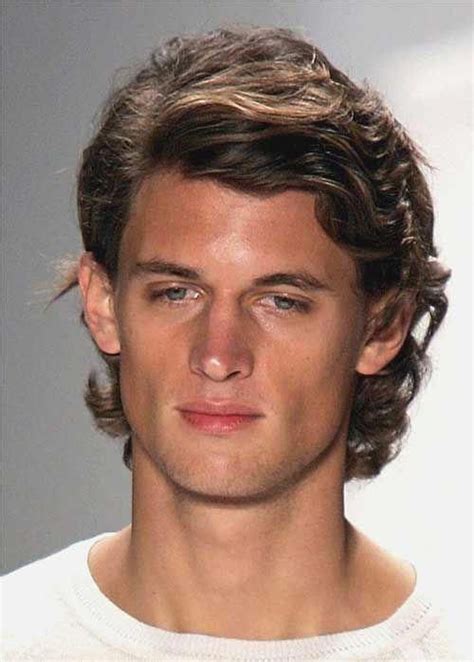 Handsome Mid Length Medium Mens Hairstyles