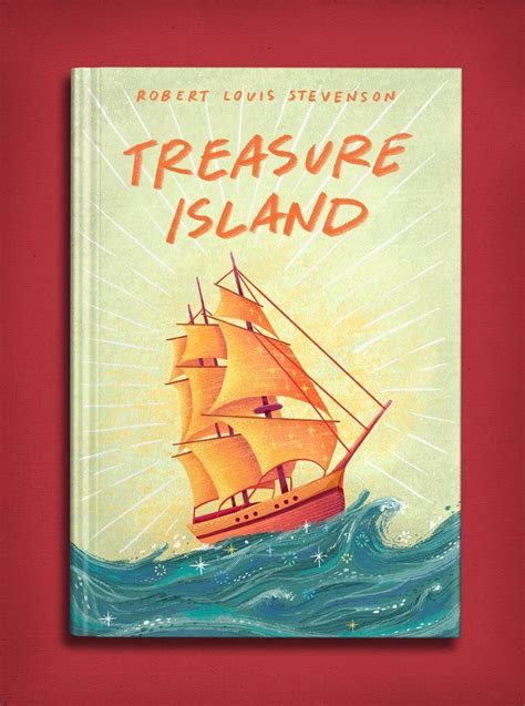 Treasure Island Book Cover Illustration | Book cover illustration ...