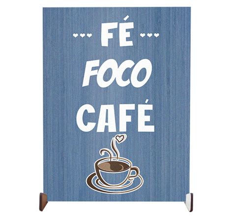 Plaquinha Decorativa Personalizada F Foco Caf Elo