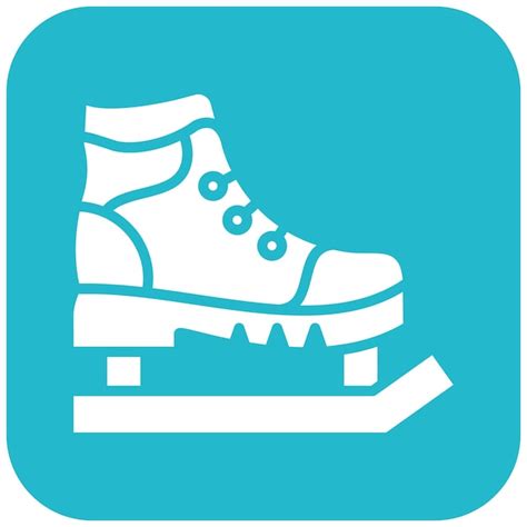 El Icono Vectorial De Patines De Hielo Se Puede Usar Para El Conjunto