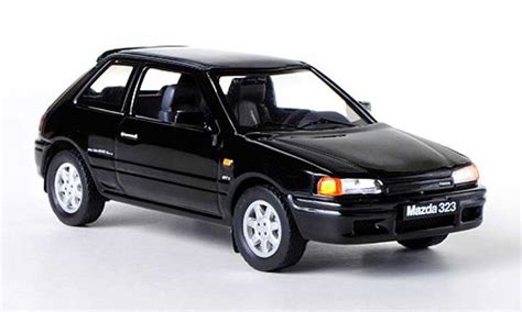 Diecast Model Cars Mazda 323 143 Ixo Gtx Black Lhd 1989