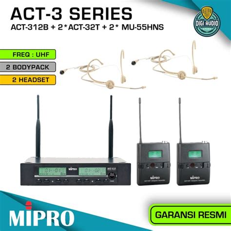 Jual Mic Wireless Headset Microphone Headworn Mic Jepit Kepala