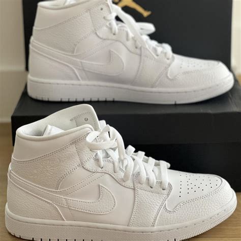 Air Jordan 1 mid White Brand new #jordan1 #jordan1mid - Depop