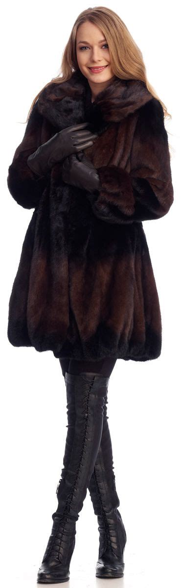 Mahogany Brown Mink Fur Jacket A Very Adorable Stroller Fur