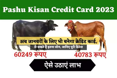 Pashu Kisan Credit Card 2023 अब जानवरों के लिए भी बनेगा क्रेडिट कार्ड