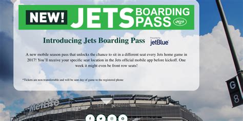 JetBlue teams with NFL’s NY Jets for all-mobile ‘Boarding Pass’ ticket ...