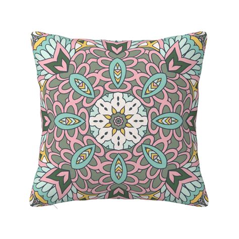 Zicancn Paisley Floral Mandala Throw Pillow Covers Bed Couch Sofa Knit