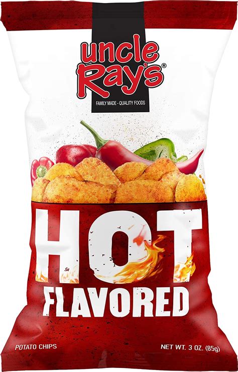 Amazon Uncle Ray S Hot Potato Chips 3 Oz Bag 12 Pack AB Grocery Gourmet Food