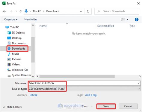 How To Save Excel File As Csv 3 Handy Methods Exceldemy