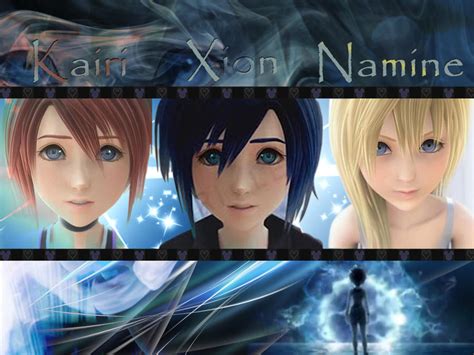 Kingdom Hearts Kairi Xion And Namine By Lumenartist On Deviantart