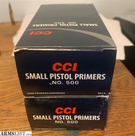 Armslist For Sale K Cci Small Pistol Primers