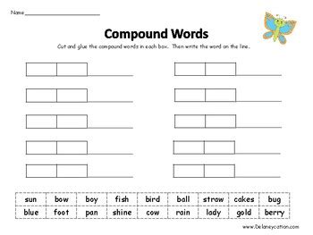 Compound Word Games by Delaneycation | Teachers Pay Teachers