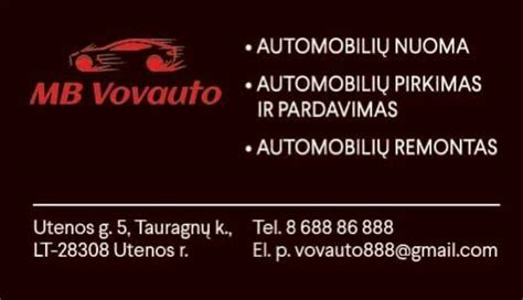 Automobilių Nuoma Utenoje
