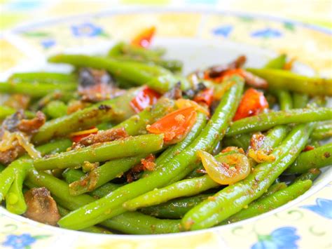 Haricots Vert Aux Tomates Et Champignons Recette De Haricots Vert Aux