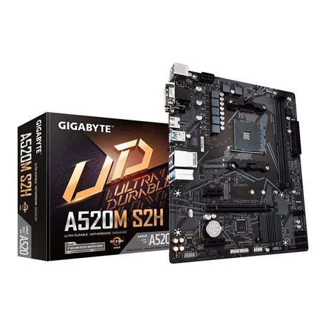 Mainboard เมนบอร์ด Am4 Gigabyte A520m S2h Rev 1 1