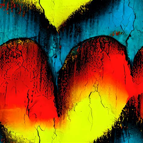 Colorful Broken Heart Pattern · Creative Fabrica