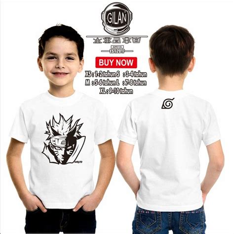 Jual Kaos Baju Anak Naruto Sage Mode Sennin Kurama Kaos Anak Anime