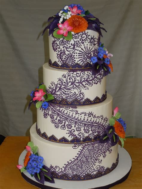 A Wedding Cake With A Middle Eastern Flare Complete With Buttercreme