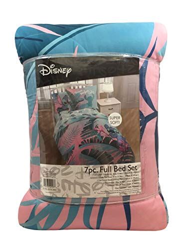 Jay Franco Disney Lilo Stitch Floral Fun Piece Full Bed Set