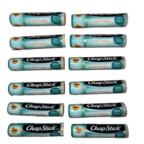 Chapstick Sweet Papaya Balm Tubes Natural Lip Butter Chap Stick