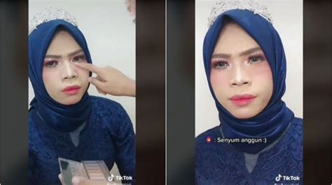 Pria Ini Jadi Model Makeup Istri Sendiri Hasilnya Bikin Kaget