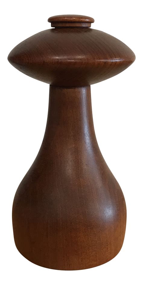 Danish Modern Teak Salt And Pepper Mill By Jens Quistgaard For Dansk On