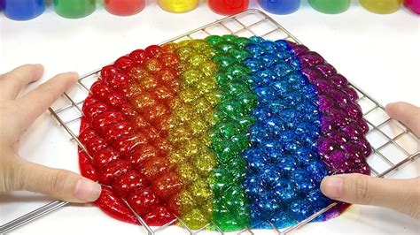 Most Satisfying Slime Glitter Videos and Learn Colors Surprise Toys for ...