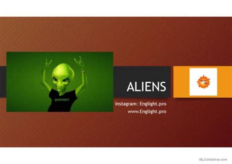 6 Aliens English Esl Powerpoints