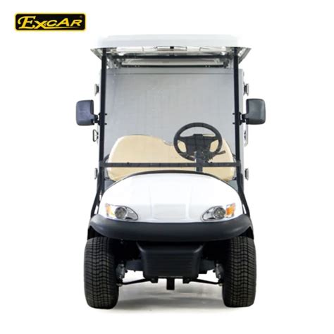 2 Seaters Electric Car Golf Cart With Aluminum Cargo Box For Hotel