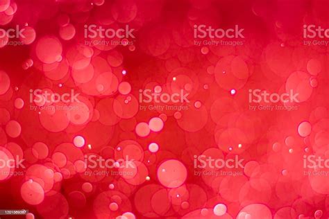 Abstract Red Bokeh Background With Soft Blur Bokeh Light Effect