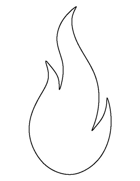 Best 12 Printable Flame Template Artofit