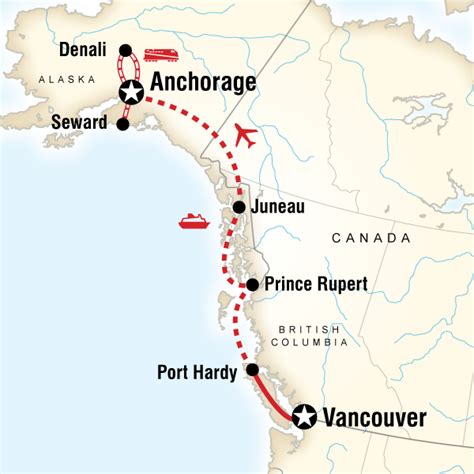 Vancouver Alaska By Ferry Rail Adventure Travel Tours Tour Ninjas