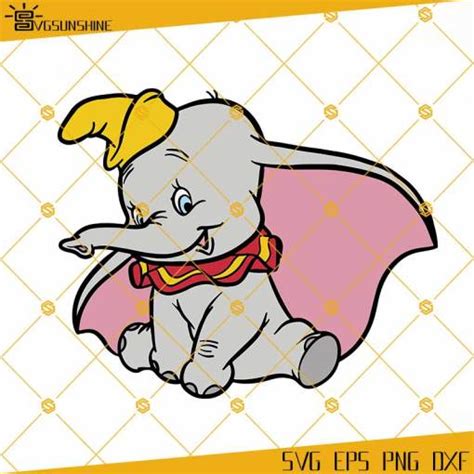 Dumbo Svg Dumbo Baby Svg Dumbo Cut File File Silhouette Printable