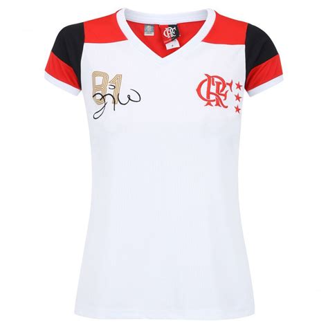 Camisa Retrô Flamengo 81 Zico DRY Feminina