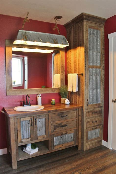 Rustic Bathroom Vanity 48 Reclaimed Barn Wood Vanity Etsy Rustic Bathroom Remodel Rustic