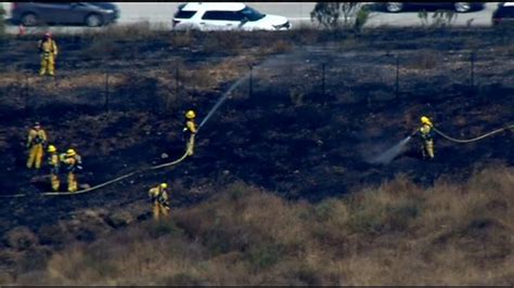 Catalytic Converter Sparks Brush Fire Off Sr 52 In Tierrasanta