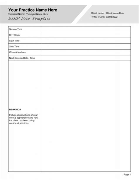 Progress Notes Pdf Templates For Mental Health Editable Fillable