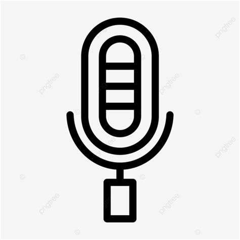 Voice Recorder Line Icon Vector Voice Recorder Icon Monitor Podcast