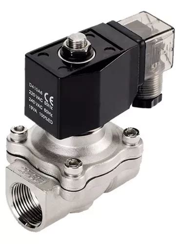 Válvula Solenoide 2 2 Vias Rosca 1 Nf Inox Água óleo ar 220v Frete grátis