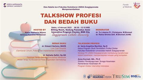 TALKSHOW PROFESI DAN BEDAH BUKU LIVE YouTube