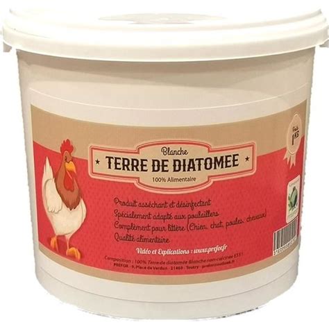 Terre De Diatomee Alimentaire Blanche Seau Kg Cdiscount Bricolage