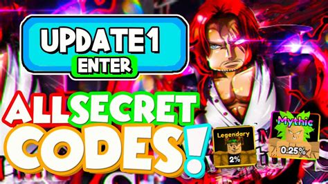 ALL NEW SECRET UPDATE 1 CODES In ANIME ADVENTURES CODES ROBLOX