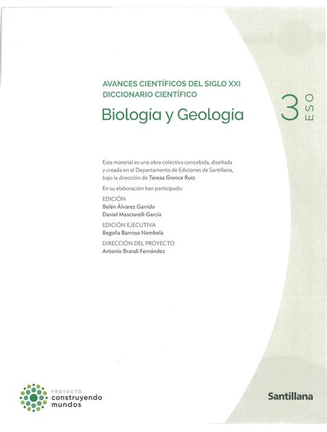 Biología y Geologia 3º Eso Diccionario Cientifico ocr pdf