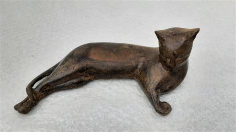 P Chenet Foundry Sculpture In Bronze Cat Bronze Catawiki