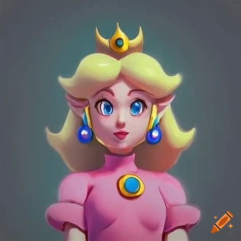 Link Dressed As Princess Peach With Long Blonde Hair On Craiyon
